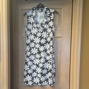 Lulu-B Black and White Floral Mini Dress